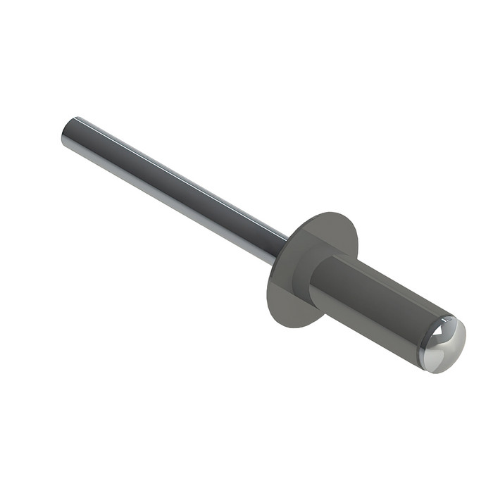 Заклёпка вытяжная 4,8х12 RAL 9007 (10х500 шт) ал/нерж